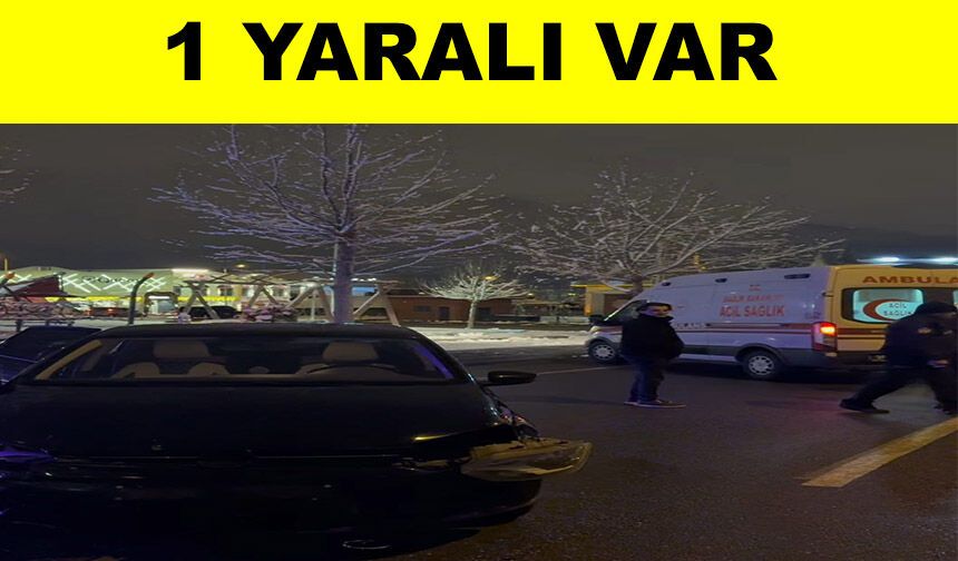 Kayseri'de iki otomobil çarpıştı