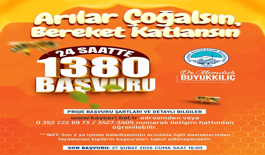 “Arılar Çoğalsın, Bereket Katlansın” projesine yoğun ilgi