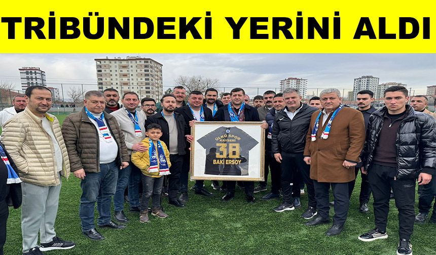 Baki Ersoy’dan Kayseri Ülküspor’a şampiyonluk maçında destek