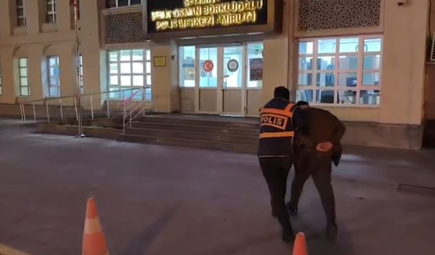 Araç lastiği kesen şüpheli yakalandı