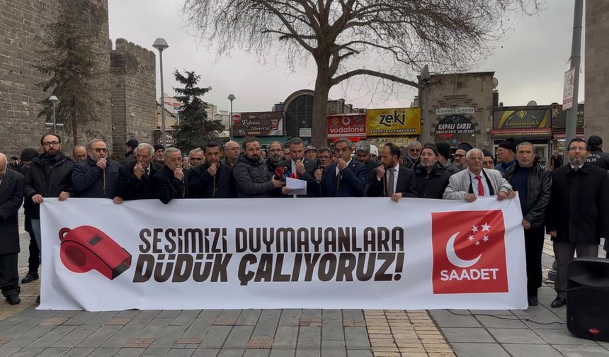 SP İl Başkanı Erdal Altun: Bugün düdük çalıyoruz, çünkü enkaz altında kalmak istemiyoruz