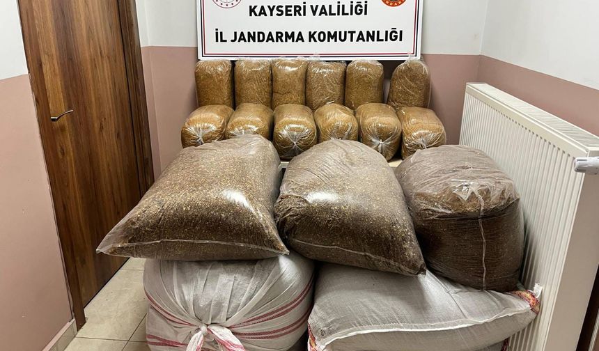 600 kilogram bandrolsüz tütün ele geçirildi