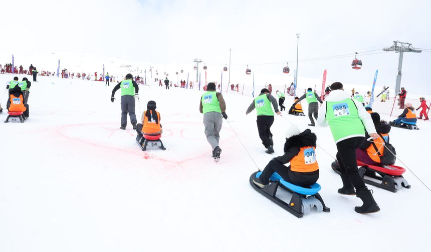 Erciyes'te eşler arası "Artık çekilmez oldun" yarışması