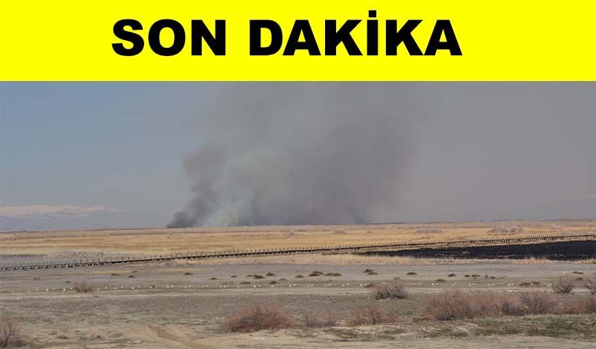 Sultan Sazlığı Milli Parkı’nda dün başlayan yangın sürüyor