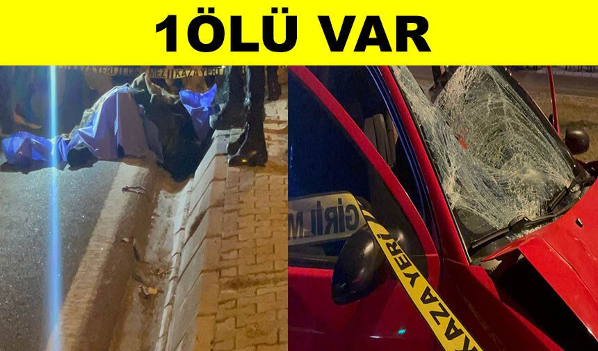 Otomobil yolun karşısına geçmeye çalışan yayaya çarptı