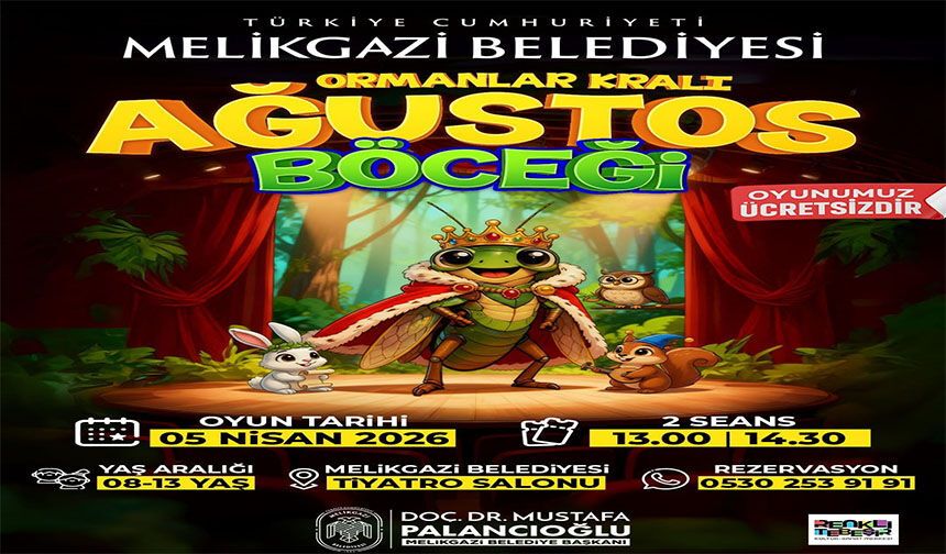 Melikgazi'de tiyatro perdeleri minik sanatseverler için açılıyor