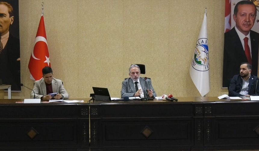 Talas Belediyesi Meclis Toplantısında 12 gündem maddesi karara bağlandı