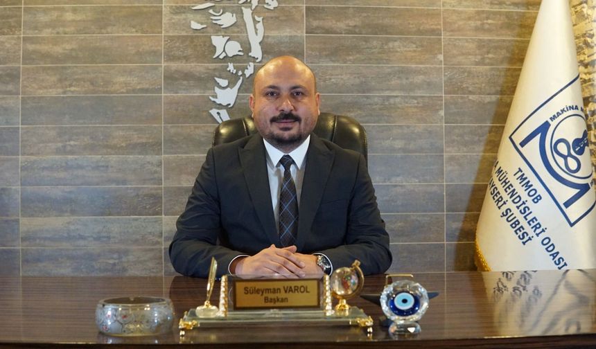 MMO Kayseri Şube Başkanı Varol’dan Kadir Gecesi mesajı