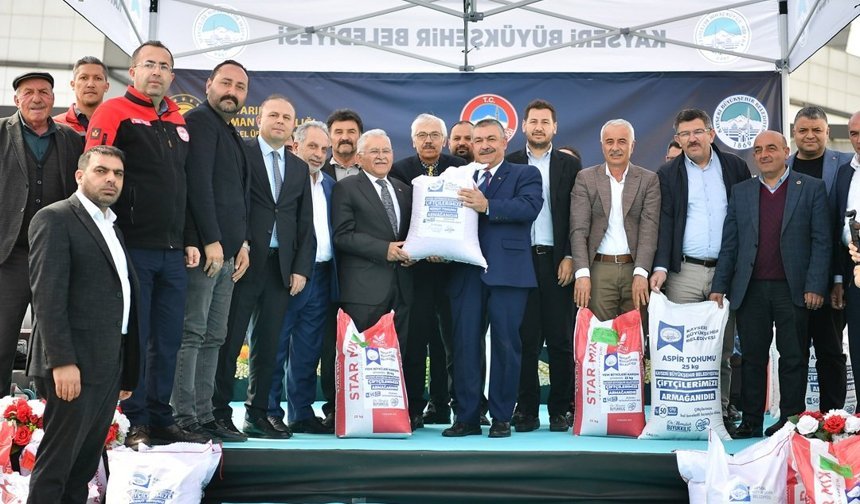 Başkan Büyükkılıç’tan Çiftçiye Güçlü Destek: 360 Ton Tohum