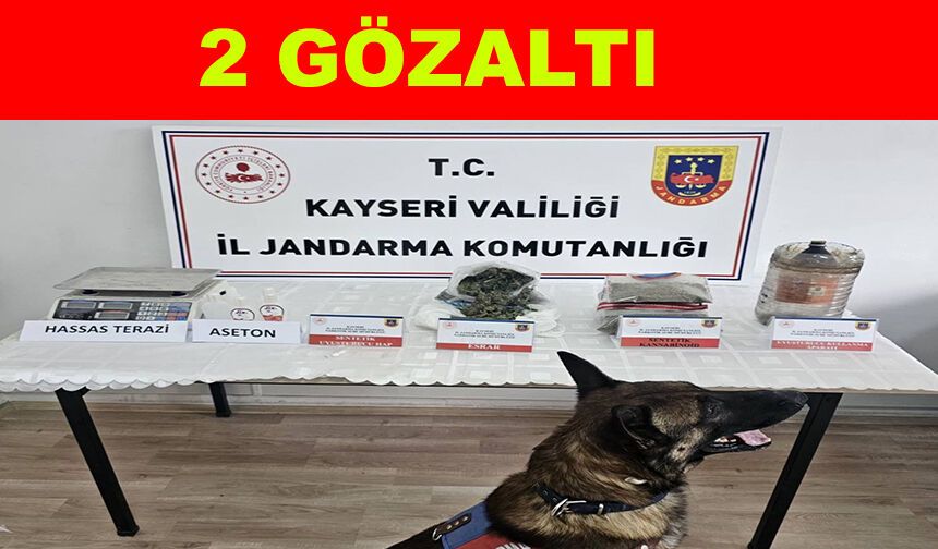 Kayseri'de uyuşturucu operasyonu