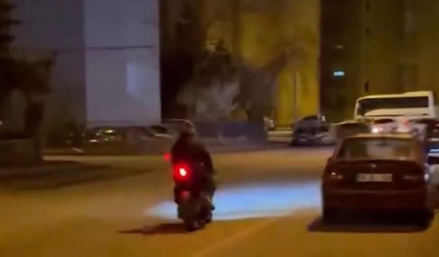 Plakasız motosiklet ile çevreyi rahatsız eden sürücüye 142 bin TL ceza