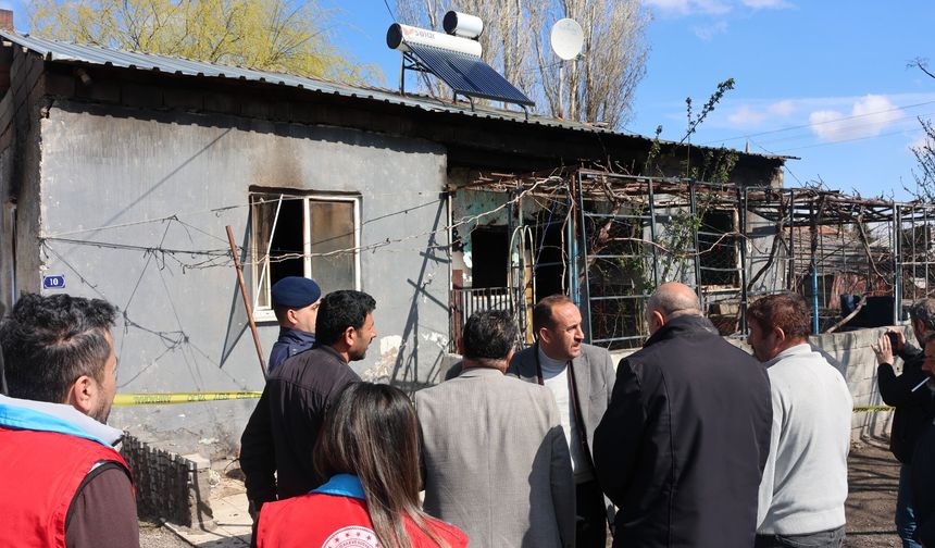 Kayseri’de müstakil evde yangın