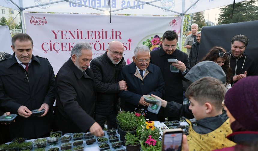 Talas’ta Çiçek Şenliği Coşkuyla Başladı