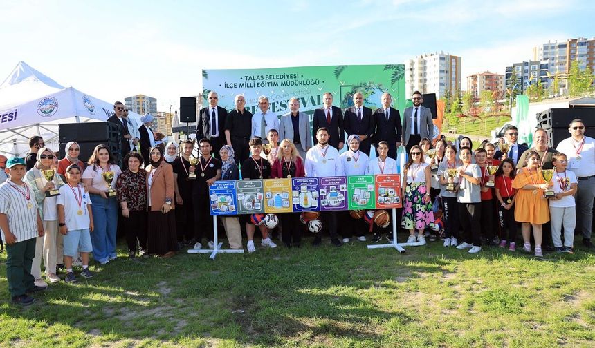 Talas’ta Çevre Bilinci Sanatla Buluştu, Öğrenciler Ödüllerine Kavuştu