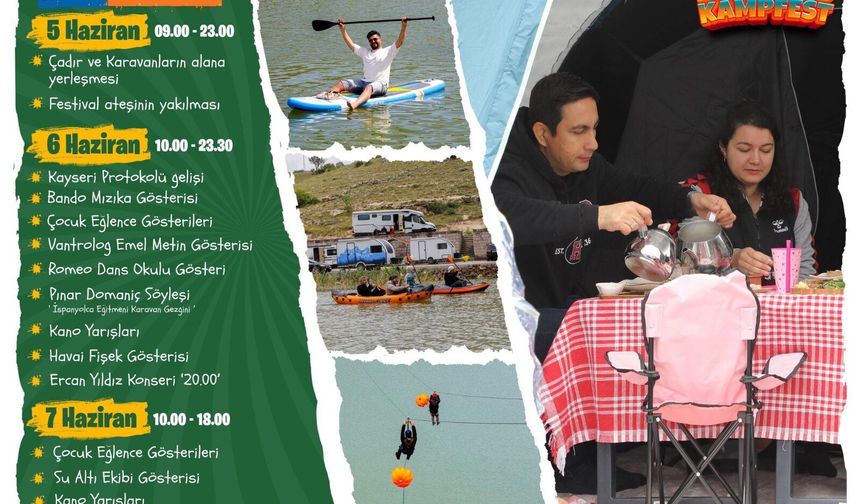 İki İlçede Aynı Tarihlerde Kamp Karavan Festivali Düzenlenecek