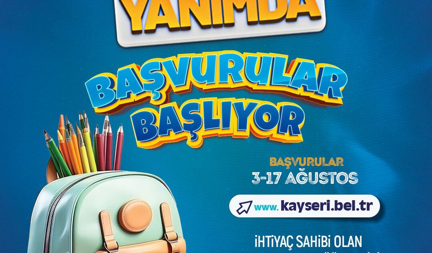 Büyükkılıç'tan Öğrencilere 5 Bin TL'lik Kırtasiye-Beslenme Desteği