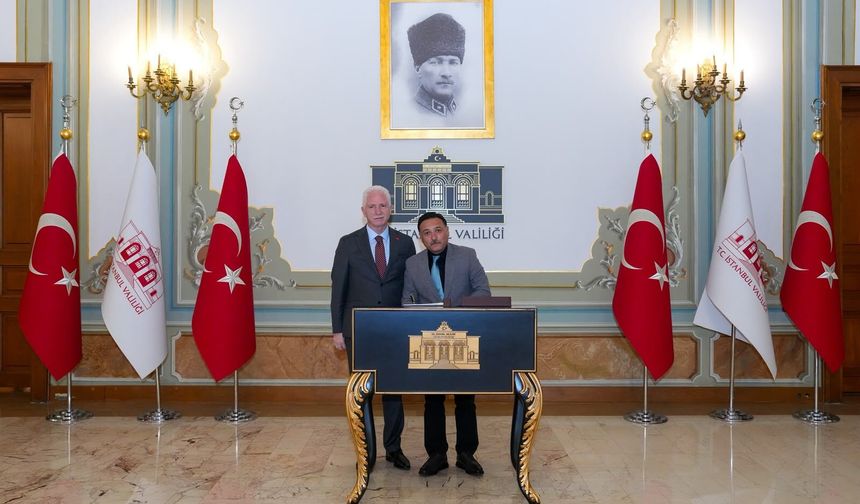 Vali Gökmen Çiçek’ten İstanbul Valisi Davut Gül’e Ziyaret