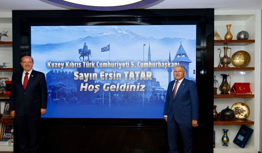 KKTC 5. Cumhurbaşkanı Tatar’dan Başkan Büyükkılıç’a “Türk Dünyası Kültür Başkenti” Tebriği