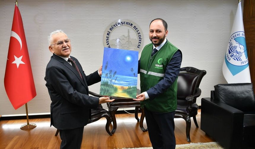 Kayseri Büyükşehir’den Yeşilay’a Destek