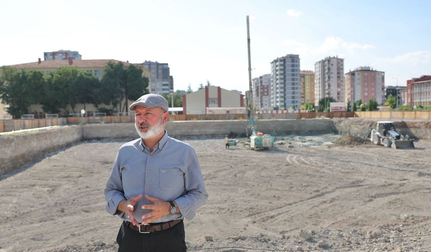 Zümrüt Mahallesi Kocasinan Akademi Tesisleri Yükseliyor