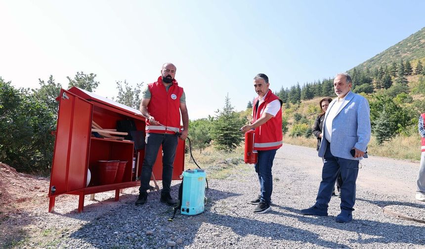 Talas’ta Yangına Karşı ‘Yangın Kalkanı’