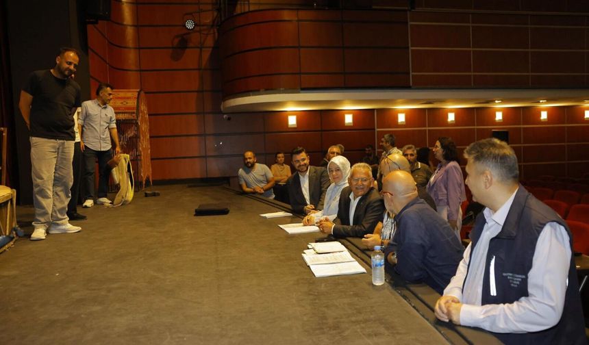 Başkan Büyükkılıç’tan Kayseri Devlet Tiyatrosu’na İnceleme Ziyareti