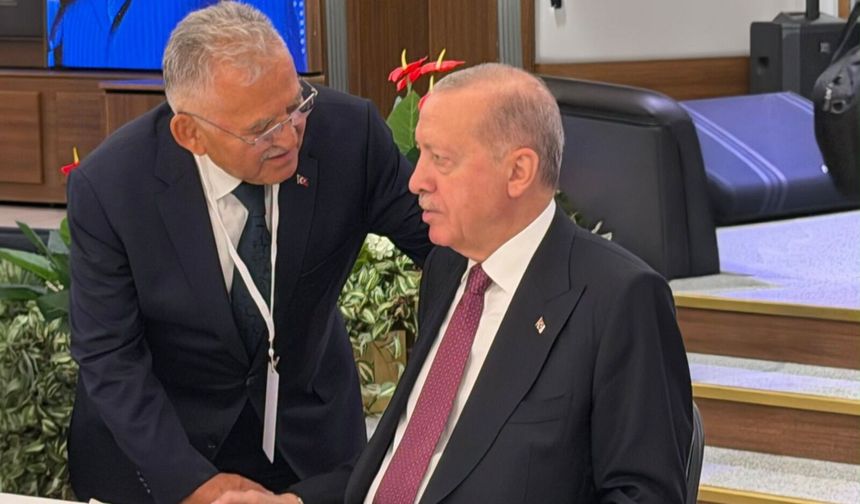 Başkan Büyükkılıç, Cumhurbaşkanı Erdoğan İle Görüştü