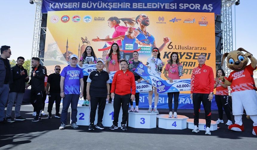 10 Bin Kişi 6. Uluslararası Kayseri Yarı Maratonu’nda Buluştu