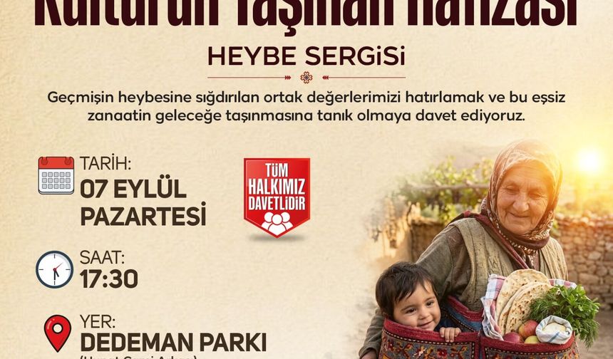 Kültürün Taşınan Hafızası: Heybe Sergisi Sanat Melikgazi’de Kapılarını Açıyor