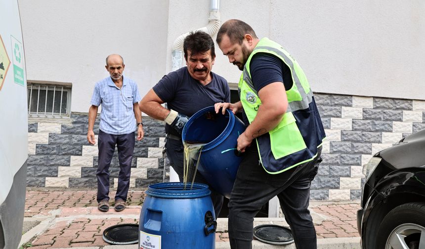 Talas'ta Atık Yağlar Toplanıyor Çevre Korunuyor
