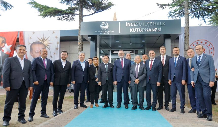 İncesu İlçe Halk Kütüphanesi Kapılarını Açtı