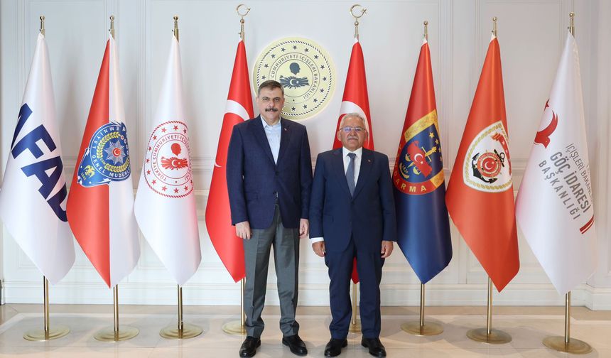 Başkan Büyükkılıç’tan İçişleri Bakanı Çiftçi’ye Ziyaret
