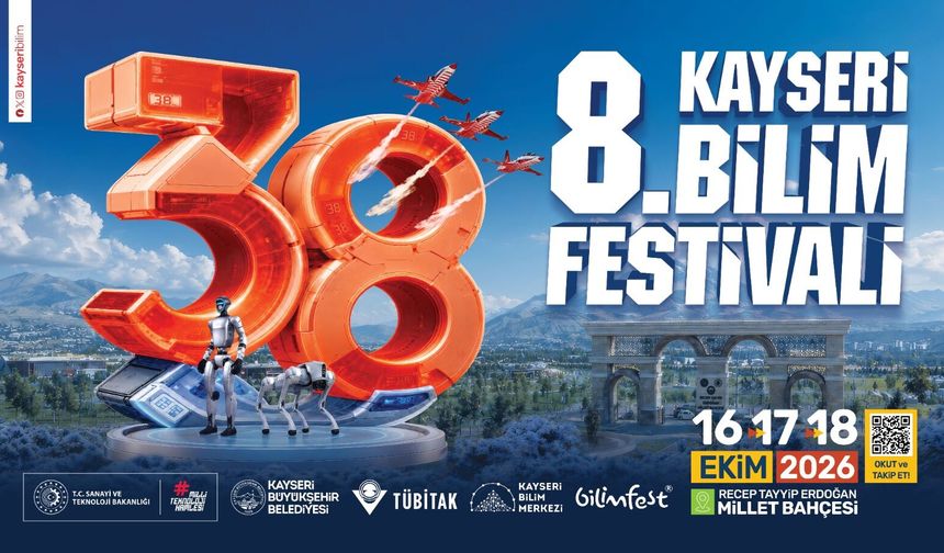 BİLİMFEST Kayseri ile Bilim, Havacılık ve Gökyüzü Şöleni Yaşanacak