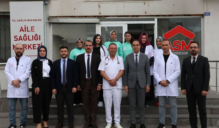 İl Sağlık Müdürü Erşan, Aile Sağlığı Merkezini Ziyaret Etti