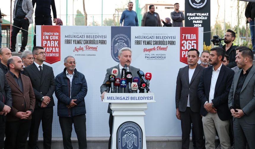 Melikgazi Belediyesi Fırat Yılmaz Çakıroğlu Parkı Açıldı